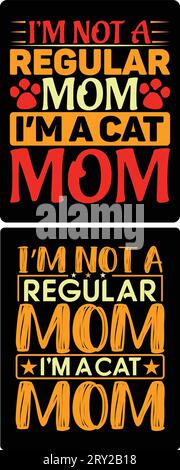 typographie mom t shirt design si vous voulez, vous pouvez l'utiliser à d'autres fins comme la conception de tasse, la conception d'autocollant, la conception de bouteille d'eau et etc Illustration de Vecteur