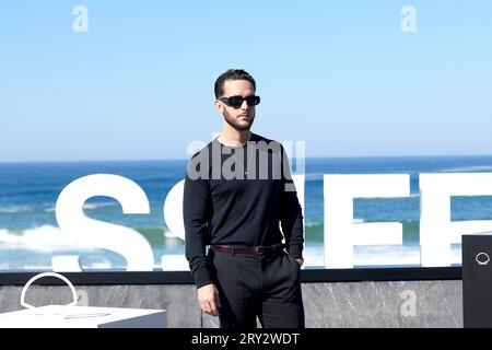 SAN SEBASTIAN, ESPAGNE - 23 SEPTEMBRE : C.Tangana au Photocall '' Esta ambition Desmedida'' lors du 71e Festival International du film de San Sebastian à Kursaal le 28 septembre 2023 à San Sebastian, Espagne. (Photo COOLMedia/NurPhoto) crédit : NurPhoto SRL/Alamy Live News Banque D'Images