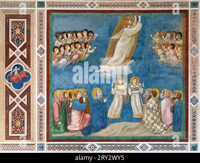 L'ascension de Giotto dans la chapelle Scrovegni, Padoue Banque D'Images