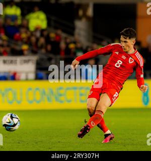 Cardiff, pays de Galles - 28 mars 2023 : Harry Wilson du pays de Galles lors du match de qualification du Championnat d'Europe du Groupe D UEFA pays de Galles vs Lettonie à Cardiff City Banque D'Images