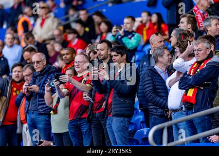 Cardiff, pays de Galles - 11 juin 2022 : rencontre de l'UEFA Nations League entre le pays de Galles et la Belgique au Cardiff City Stadium. Banque D'Images