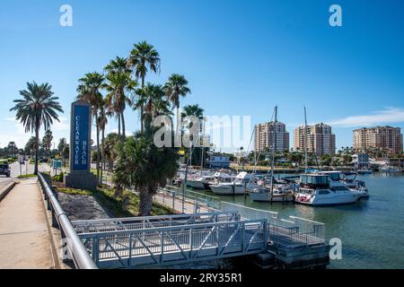 Clearwater Beach comprend une zone de villégiature et une zone résidentielle sur une île barrière dans le golfe du Mexique dans le comté de Pinellas sur la côte centre-ouest Banque D'Images