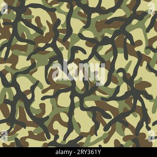 Camouflage Seamless pattern.Branch Shapes. Illustration de Vecteur