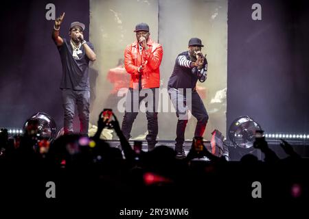 AMSTERDAM - 50 cent lors de son concert au Ziggo Dome. Le rappeur américain débute la partie européenne de son final Lap Tour. ANP MARCEL KRIJGSMAN netherlands Out - belgique Out Banque D'Images