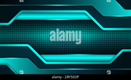 fond abstrait futuriste de technologie moderne. interface superposant l'interface utilisateur hud moderne brillante Illustration de Vecteur