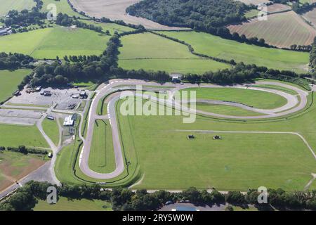 Photographie aérienne du parcours Lydden Hill Race Banque D'Images