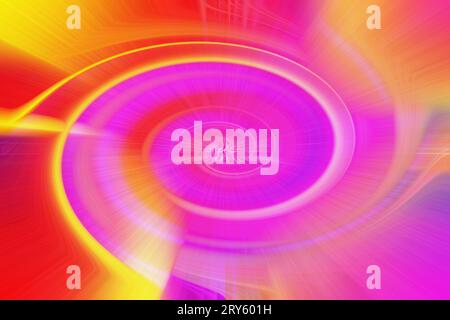 fond abstrait dynamique avec fond de mouvement radial dégradé coloré flou rouge, orange, vert, violet, bleu texture multicolore mélangée Banque D'Images