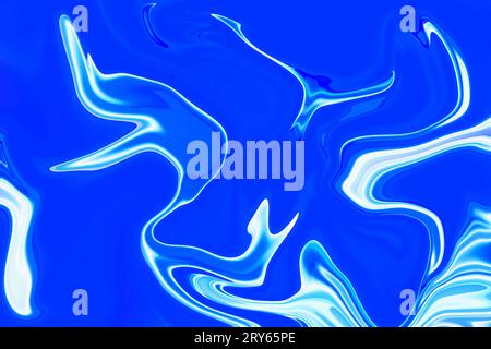 une exploration sereine de motifs vibrants dans le motif arty abstrait d'encre, la peinture colorée, et la texture de concept liquide dans une photo de fond stock Banque D'Images