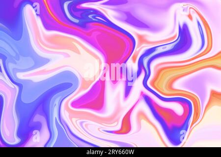 une symphonie de teintes dans l'illustration graphique de motif de marbre tourbillon liquide fond de ton pastel vif couleur moderne polygone tourbillon motif abstrait bac Banque D'Images