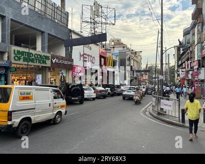 Photos exclusives de la route de brigade à Bengaluru Banque D'Images