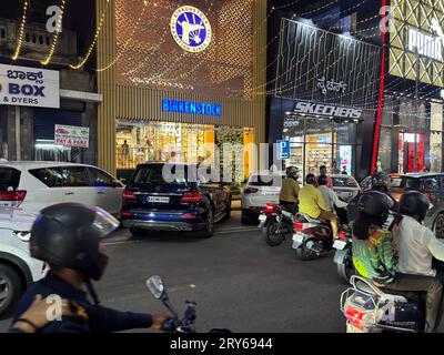 Photos exclusives de la route de brigade à Bengaluru Banque D'Images