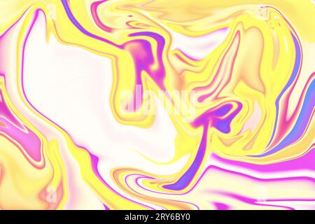 captivante transcendant les frontières avec l'expression artistique dans le rose orange violet psychédélique tourbillon art trippy fond acrylique abstrait Banque D'Images