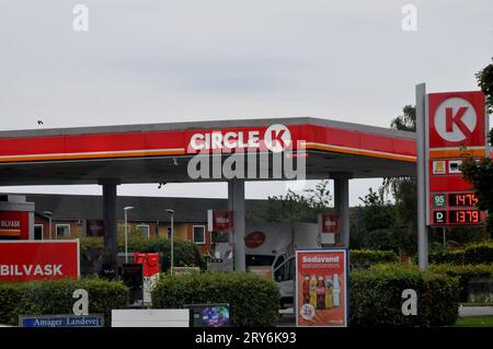 29 septembre 2023/K-circle station-service à sronning Herlve capitale danoise Copenhague Danemark. Photo.Francis Joseph Dean/Dean Pictures crédit : Imago/Alamy Live News Banque D'Images