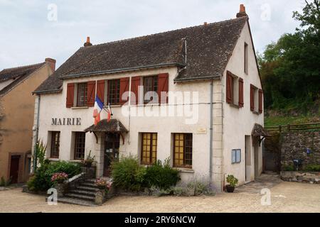 Gargilesse-Dampierre, considéré comme l'un des plus beaux villages de France Banque D'Images