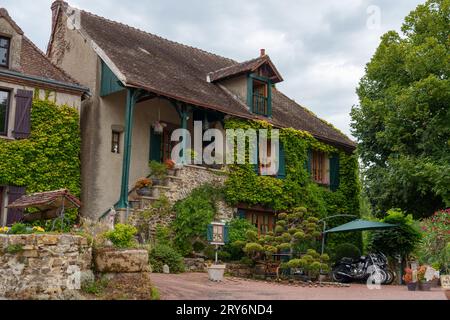 Gargilesse-Dampierre, considéré comme l'un des plus beaux villages de France Banque D'Images