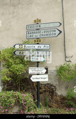 Gargilesse-Dampierre, considéré comme l'un des plus beaux villages de France Banque D'Images