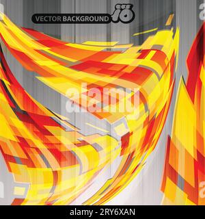Conception de fond de feu abstrait Illustration de Vecteur