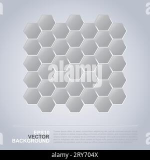 Motif hexagones - conception de fond de mosaïque abstraite Illustration de Vecteur