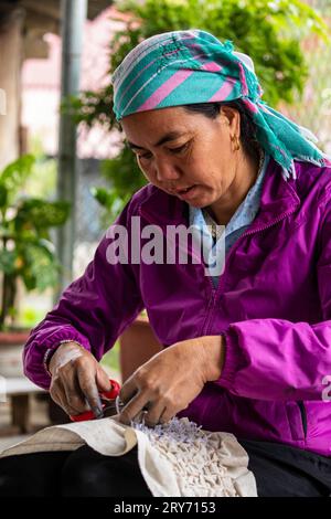 Peuple de la tribu traditionnelle à Sapa au Vietnam Banque D'Images