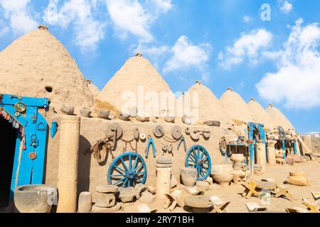 Maisons rupestres historiques à Urfa, Turquie, maisons de dôme, maisons Harran Banque D'Images