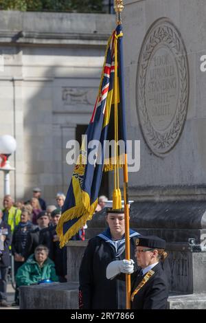 Southport, Merseyside Royaume-Uni 29 sept 2023 H..R.H. La PRINCESSE ROYALE à la Légion royale britannique, Armed Forces Charity événement de re-dédicace commémorative du 100e anniversaire à Southport, crédit MediaWorldImages/AlamyLiveNews Banque D'Images