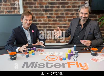 NICOLAS BRUMELOT ET CARLOS DA SILVA MISTER FLY PRÉSIDENTS Banque D'Images