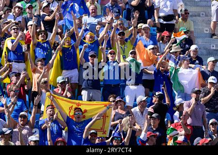 Rome, Italie. 29 septembre 2023. Lors de la Ryder Cup 2023 au Marco Simone Golf & Country Club le 29 septembre 2023 à Rome en Italie. Crédit : Agence photo indépendante/Alamy Live News Banque D'Images