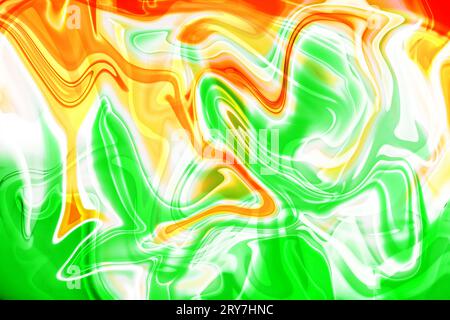 l'attrait des motifs texturés dans l'art patriotique du drapeau indien tricolore peint avec texture d'art fluide comme photo de stock de fond Banque D'Images