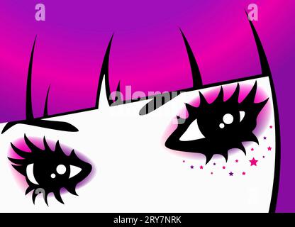 Beaux yeux de femme Banque D'Images