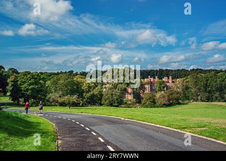 Château de Herstmonceueux, Sussex de l'est. ROYAUME-UNI Banque D'Images