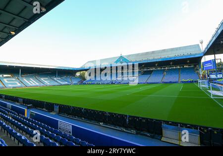 Sheffield, Royaume-Uni. 29 septembre 2023. Vue générale à l'intérieur du stade avant le Sheffield Wednesday FC vs Sunderland AFC Sky BET EFL Championship Match au Hillsborough Stadium, Sheffield, Royaume-Uni le 29 septembre 2023 Credit : Every second Media/Alamy Live News Banque D'Images