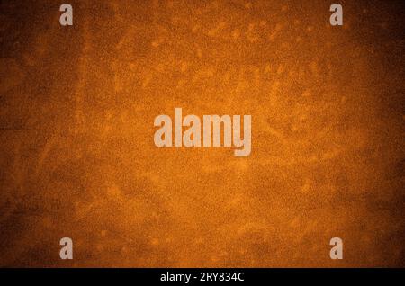 La texture en cuir orange Banque D'Images