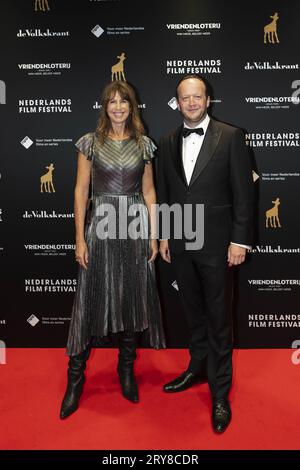 UTRECHT - ISA Hoes sur le tapis rouge lors de la 43e édition du Golden Calves Gala du Netherlands film Festival (NFF). ANP FREEK VAN DEN BERGH netherlands Out - belgique Out Banque D'Images