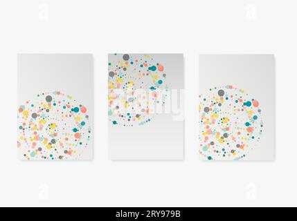 Demi-ton abstrait coloré. Effet moderne, transfert aléatoire. Illustration de l'élément de conception vectoriel Illustration de Vecteur