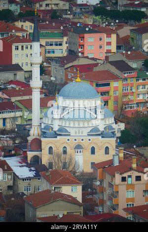 toits de la vieille ville d'istanbul. Vue aérienne. Banque D'Images