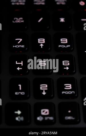 Technologie informatique clavier d'ordinateur portable Banque D'Images