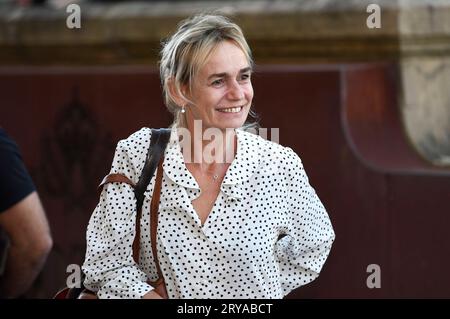 Sandrine Bonnaire BEI der Ankunft am Hotel Maria Cristina auf dem 71. International Filmfestival San Sebastian/Festival Internacional de Cine de San Sebastian. San Sebastian, 29.09.2023 *** Sandrine Bonnaire arrivée à l'Hôtel Maria Cristina au 71 Festival International du film de San Sebastian Festival Internacional de Cine de San Sebastian San Sebastian, 29 09 2023 Foto:XC.xNiehausx/xFuturexImagex bonnaire 3902 crédit : Imago/Alamy Live News Banque D'Images