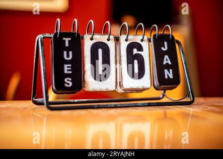 CALENDARIO da tavolo Banque D'Images