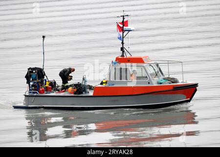 Bateau de plongée - Seward, Alaska, USA Banque D'Images