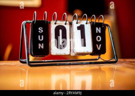 CALENDARIO da tavolo Banque D'Images