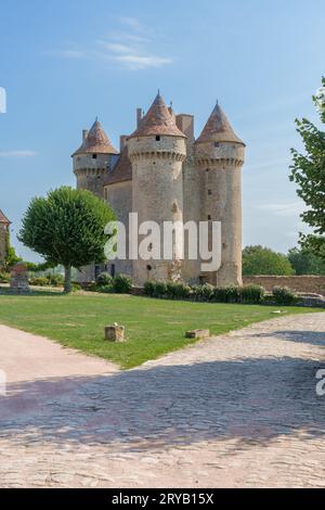 Château de Sarzay dans la région Centre de la France Banque D'Images