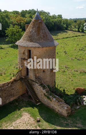 Château de Sarzay dans la région Centre de la France Banque D'Images