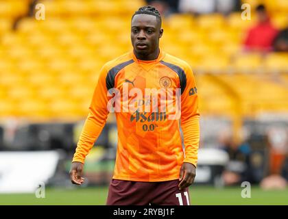 Wolverhampton, Royaume-Uni. 30 septembre 2023. Jeremy Doku de Manchester City lors du match de Premier League à Molineux, Wolverhampton. Le crédit photo devrait se lire : Andrew Yates/Sportimage crédit : Sportimage Ltd/Alamy Live News Banque D'Images