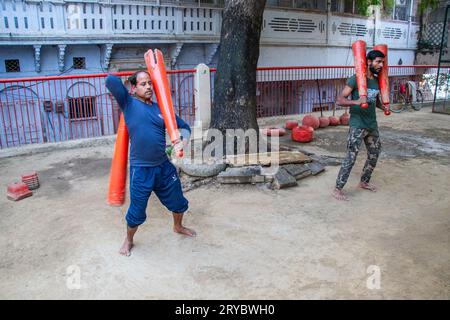 Traditional Indian Wrestler ou Pahelwan Banque D'Images