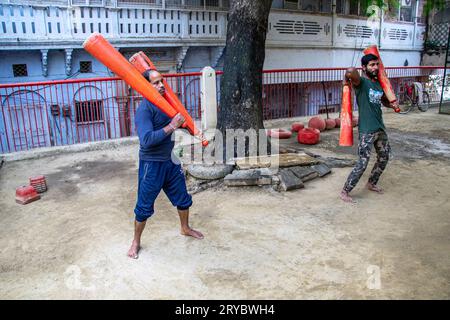 Traditional Indian Wrestler ou Pahelwan Banque D'Images