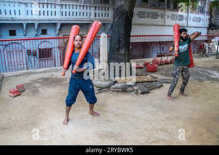 Traditional Indian Wrestler ou Pahelwan Banque D'Images