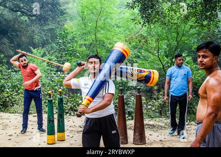 Traditional Indian Wrestler ou Pahelwan Banque D'Images