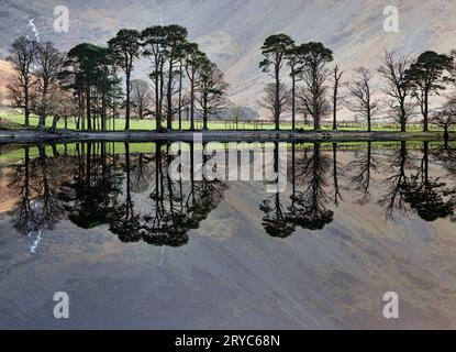 Buttermere Réflexions Banque D'Images