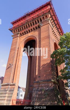 Jumbo Water Tower à Colchester, Essex, un monument familier de la ville. Banque D'Images