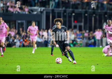 Fort Lauderdale, États-Unis, 27 septembre 2023 Inter Miami CF v Houston Dynamo, Lamar Hunt Open Cup final, crédit : Chris Arjoon/photo Banque D'Images